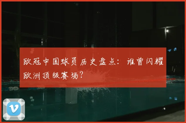 欧冠中国球员历史盘点:谁曾闪耀欧洲顶级赛场?